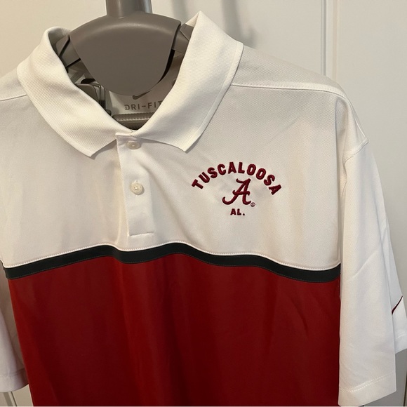 NWT Men's Nike Alabama Crimson Tide Color Block Victory Performance Polo (L) - Picture 2 of 6